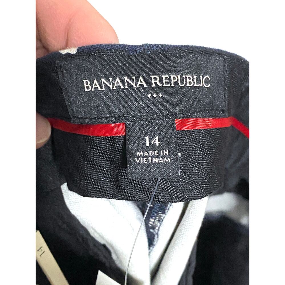 Banana Republic Floral Navy Chinos 5" Shorts Womens 14 Vacation Summer Boho NWT - Picture 6 of 7